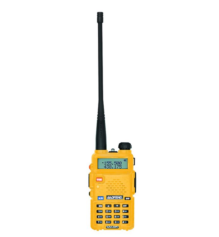 Радіостанція Baofeng UV-5R YELLOW + Гарнітура з кнопкою PTT